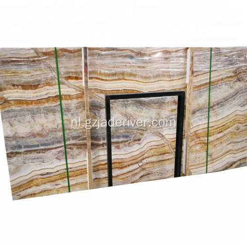 Gele Onyx Stone Panel Kwaliteit Natuurlijke Onyx Stone